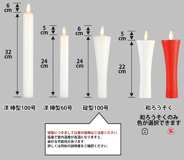 堂守のゆらぎ 【LEDろうそく 仏具】商品写真