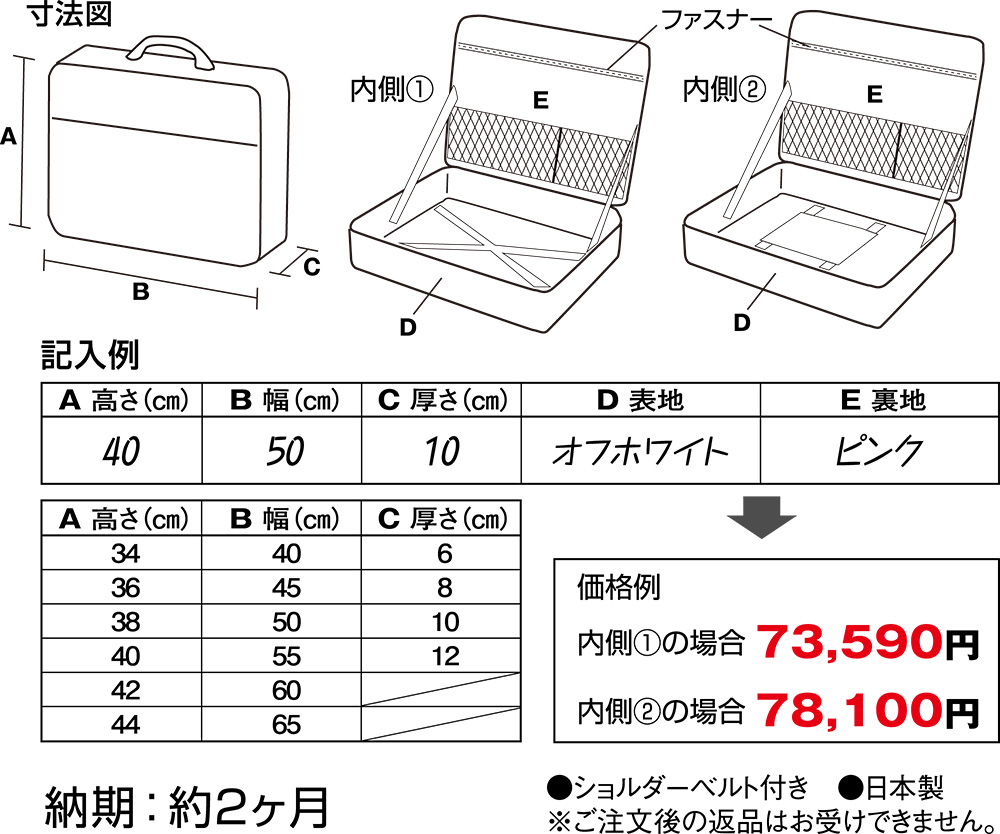 寸法の説明図です。